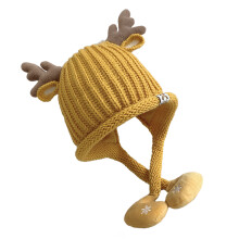 2Pièces Bonnet Bébé Tricoté À Oreilles Bois De Cerf