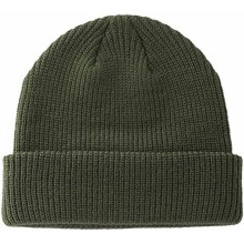 Cappello classico a doppio strato in maglia, caldo e spesso in acrilico, ideale per l'inverno, con risvolto, perfetto per tutti i giorni, per uomo e
