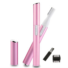 Eyebrow Razor for Women Pink Portable Electric Trimmer