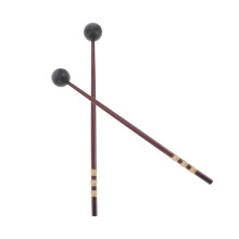 2Paires Accessoires Percussion Bois Marron Pour Tambour Langue Marimba