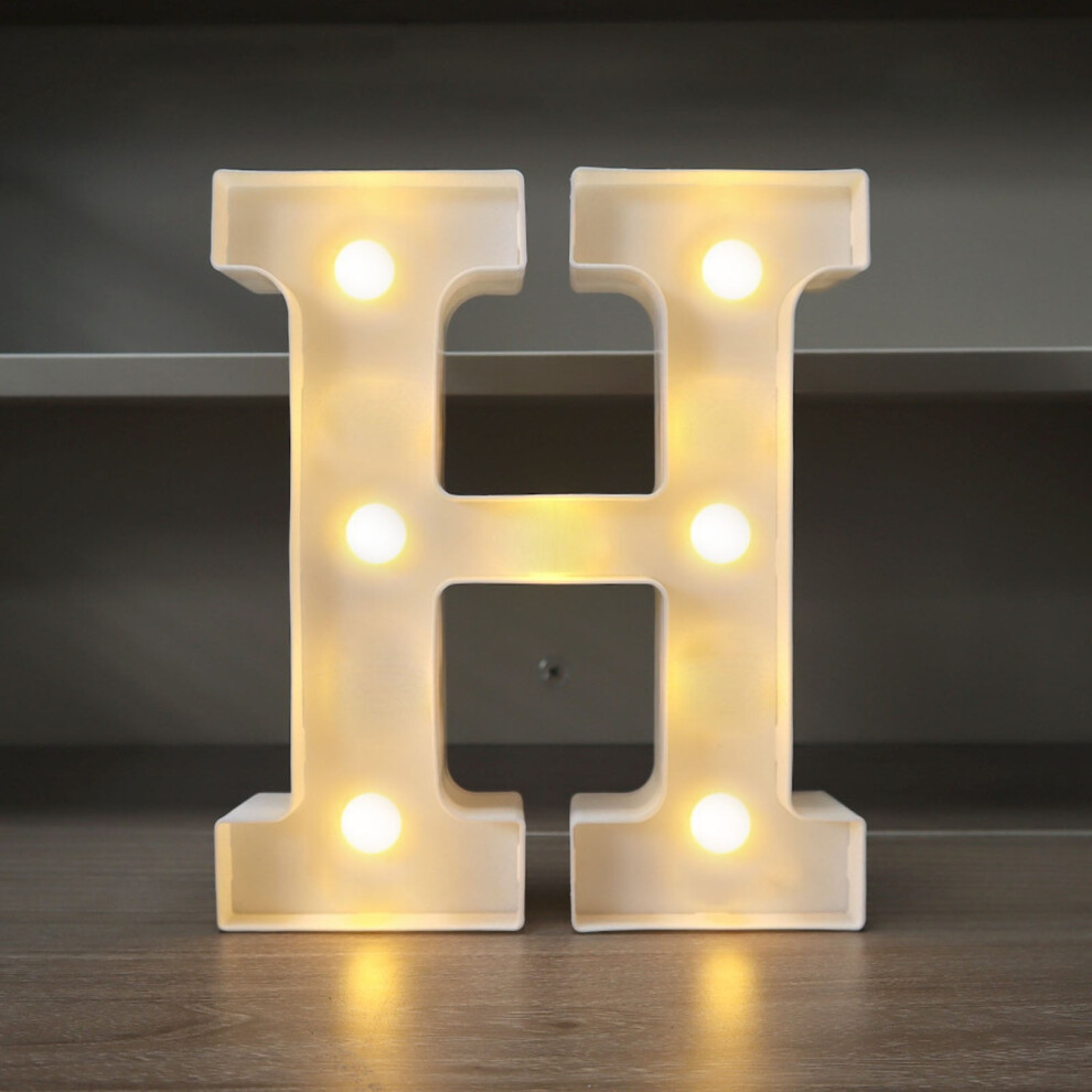 LED Alphabet Letter Lights - Battery Operated Nursery Wall Decor for Birthday Wedding & Kids Room Lighting