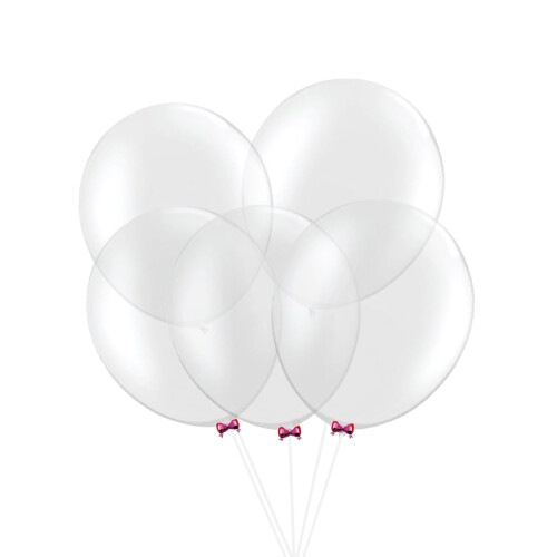 Balões de látex transparentes, redondos, 91 cm (36 polegadas), pacote com 6 unidades.