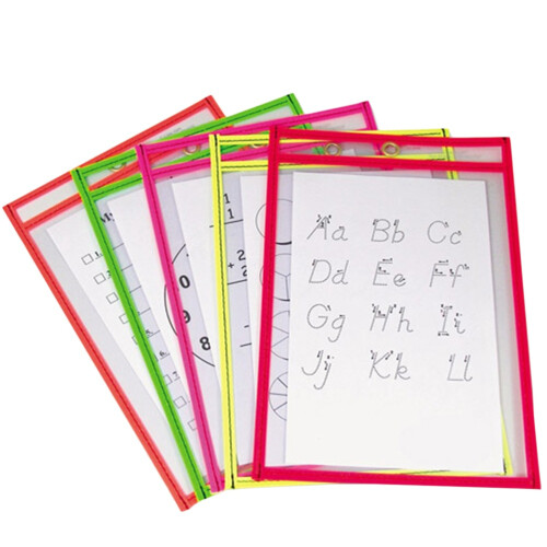 30Pièces PVC Réutilisables Effaçables Couleurs Mélangées