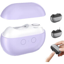 Easyclip Smart Nail Clipper, tagliaunghie elettrico 3 in 1 con lucidatrice e luce LED e vano porta-clip – Compatibile con Vueeze/Glosrity/Pubyfun