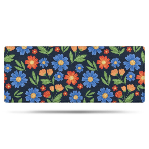 Χαλί μπάνιου Pioneer Flower Floral, αντιολισθητικό χαλάκι μικροϊνών με επένδυση από