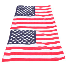 8Pièces Écharpes Cou Multicouleurs Polyester Design Américain