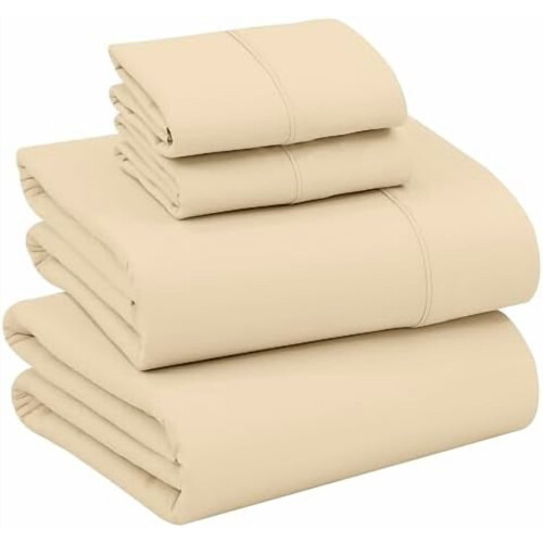 Σετ σεντόνια από 100% βαμβάκι, King Size, 4 τεμάχια