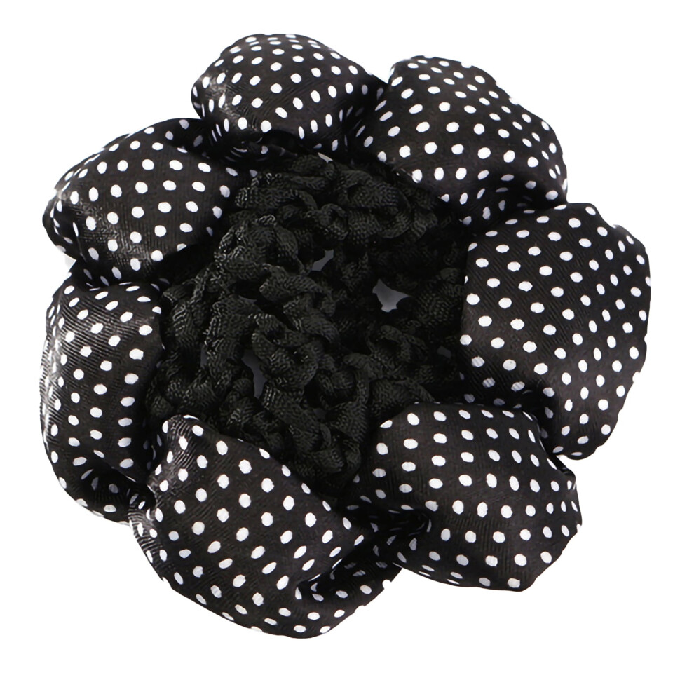 Women's crochet hair net for bun cover, dance and skating