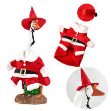 Conjunto de fantasia de ganso de varanda para decoração de Natal ao ar livre.