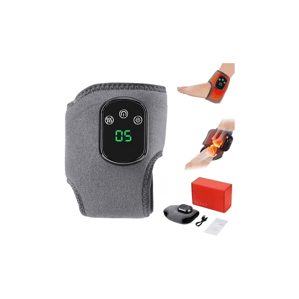 Triple Therapy Foot Massager, 3-Speed Vibration & 5-Heat