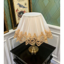 Housse anti-poussière pour lampe de bureau, nappe jacquard en dentelle macramé ronde, napperon, décoration de table, écharpe et centre de table