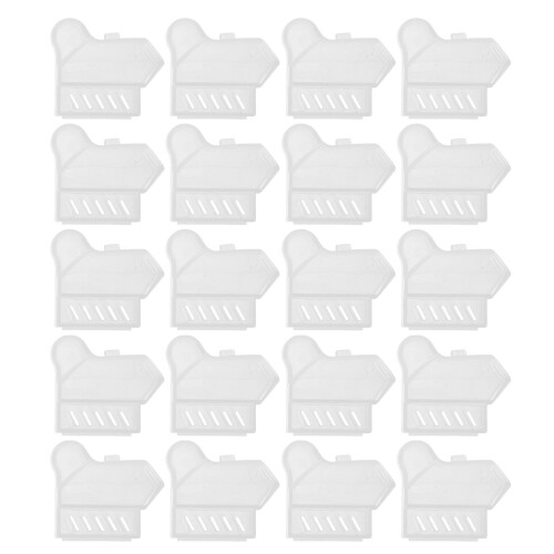 60Pièces Protège- À Dents Rond Portable En Transparent