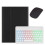 Capa com teclado retroiluminado e mouse Bluetooth compatíveis com iPad Air de 11 polegadas M2 (2024), LED de 7 cores, removível magneticamente, 1