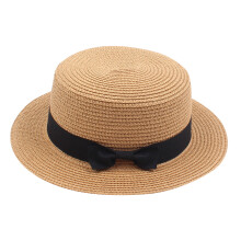 Kids Girls Boys Summer Fedora Straw Hat Wide Brim Floppy Beach Sun Cap Visor Hat Sun Hats E