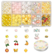 5Ensembles Kit Perles Couleurs Assorties Bracelets Colliers DIY