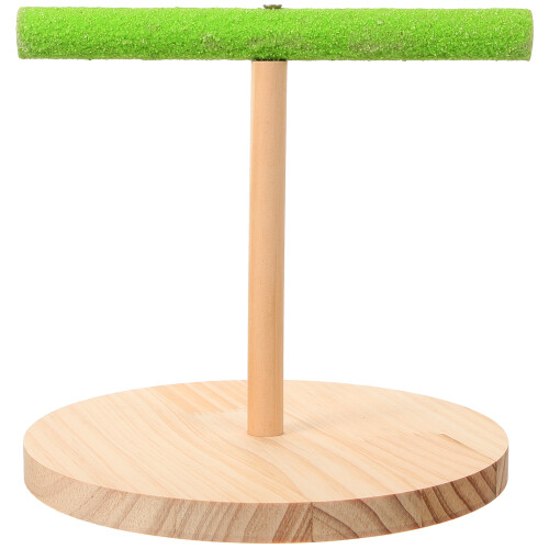 4Pièces Support Perroquet Table Bois Base Stable Forte