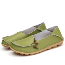 Naisten kengät, pyöreäpäät, rento rento low shoes, loafers, pehmeäpohjaiset, rento shoes, vihreät, naisten kengät, 40