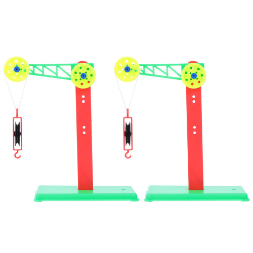 2Ensembles Jeu 2 Poulies Plastique Multi Usage Supports Pour École