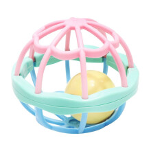 Balle hochet pour bébé de 3 à 12 mois, facile à saisir, sans BPA, pour développer la motricité fine des nouveau-nés.