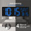 Large Digital Wall Clock WiFi Sync,16.5in LED Large Display with Temperature/Date/Week,for Home Office EU Plug 6