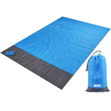 Sandfri strandfilt, vattentät picknickfilt för utomhusbruk, 200 x 140 cm.