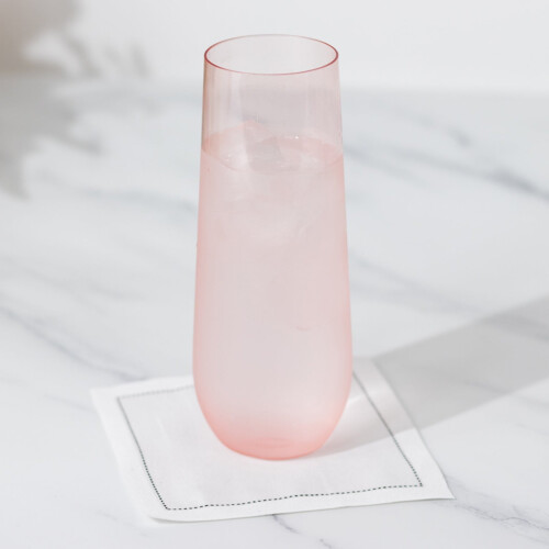 12Blush 9oz Πλαστικά Φλάουτα Σαμπάνιας Χωρίς Στέλεχος Είδη Πάρτι Διακόσμηση Σπιτιού