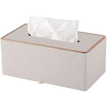 Leather Tissue Box with Magnetic Base