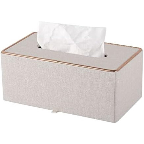 Leather Tissue Box with Magnetic Base