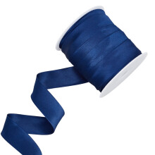 Preussisk blå satinsnedband 25m x 25mm