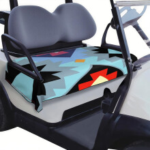 Deluxe-golfkärryn istuinsuoja 129 cm x 79 cm, valmistettu korkealaatuisesta mikrokuitupyyhkeestä, sopii EZGO-, Yamaha- ja Club Car -malleihin