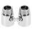 10Pièces Valve Réglable Arrêt Eau Douche Métal Argent Rv 3