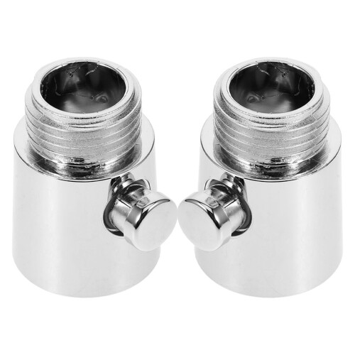 10Pièces Valve Réglable Arrêt Eau Douche Métal Argent Rv 2