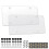 License Plate Cover, Clear Plastic with Screws and Caps, Durable License Plate Protector, 2-Pack 1