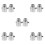 10Pièces Valve Réglable Arrêt Eau Douche Métal Argent Rv 6