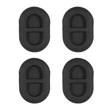 Black Rear Floor Pan Drain Plug Set - 4-Pack Small Rubber Plugs - Perfect Fit for Jeep Wrangler - Keep Your Vehicle's Floor Pan Dry and Protected