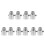 10Pièces Valve Réglable Arrêt Eau Douche Métal Argent Rv 10