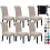 6er-Pack Stretch-Esszimmerstuhlhussen mit Sicherheitsgurt 1
