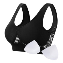 Soutien-gorge de sport lulshou en liquidation - Soutien-gorge de sport sans coutures et sans armatures pour femme - Soutien-gorge de yoga dos nageur