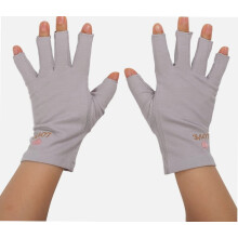 UV-werende handschoenen voor nagellamp, manicurehandschoenen met UV-bescherming, elastische, ademende vingerloze handschoenen voor manicures en nail
