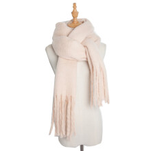 Xale grande e leve para mulheres – Cachecol grosso e oversized cáqui para o inverno, ideal para climas frios.