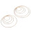 Set gouden dromenvangerringen – 5 maten 1