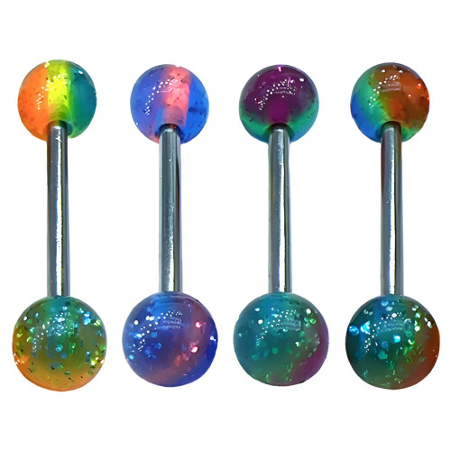 DESIGNICE4 τεμάχια Δαχτυλίδια Γλώσσας, Κοσμήματα Piercing, Κοσμήματα Σώματος, Style623