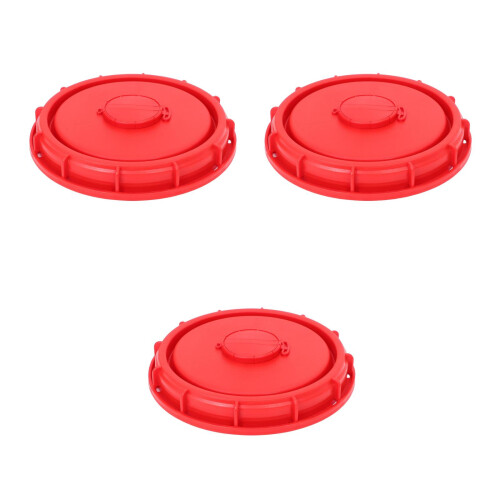 3Stk Vented Ibc Deckel Rot ABS Für Flüssigkeitsbehälter 2
