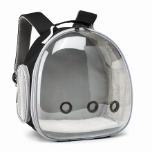 Mochila transportadora portátil y transpirable para mascotas pequeñas.