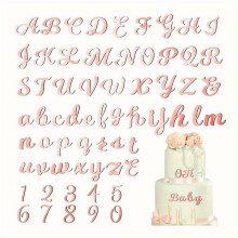 Set di decorazioni per torte in acrilico: numeri alfanumerici inglesi personalizzati per matrimoni, compleanni, feste, anniversari, Natale –