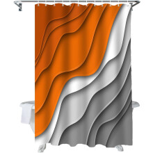 Rideau de douche géométrique 183 x 183 cm (72 x 72 pouces) en polyester