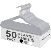 50er-Packung ultradünne 17,7"-Kunststoffkleiderbügel