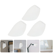 OUNONA3-pak białych plastikowych kloszy do lamp stołowych