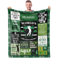 Golfová deka z mikrofleecu 102,5 x 122,5 cm