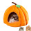 Pumpkin Cat Bed Cave for Small Cats and Dogs Grey Medium 1